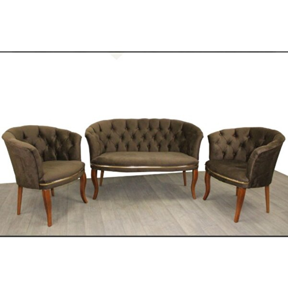 Mert Concept Çay Seti̇ 2+1+1 Koltuk Salon Takımı - Kahve Koltuk Takımı / Seti Fiyatı