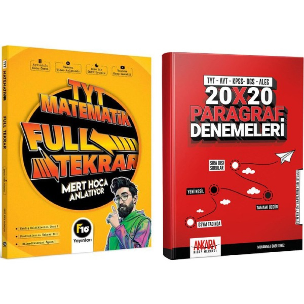 Mert Hoca F10 TYT Matematik Konu ve Paragraf Deneme Seti 2 Kitap Temel Yeterlilik Testi (TYT) Fiyatı