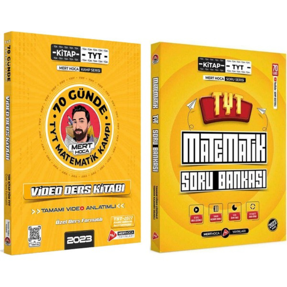 Mert Hoca Tyt 70 Günde Matematik Kampı ve Soru Bankası Seti 2 Kitap Kaynak Kitapları Fiyatı