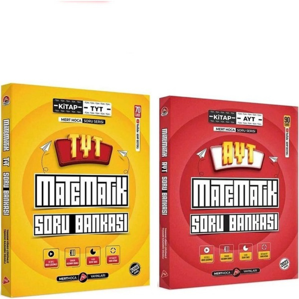 Mert Hoca Tyt Ayt Matematik Soru Bankası Seti 2 Kitap Temel Yeterlilik Testi (TYT) Fiyatı