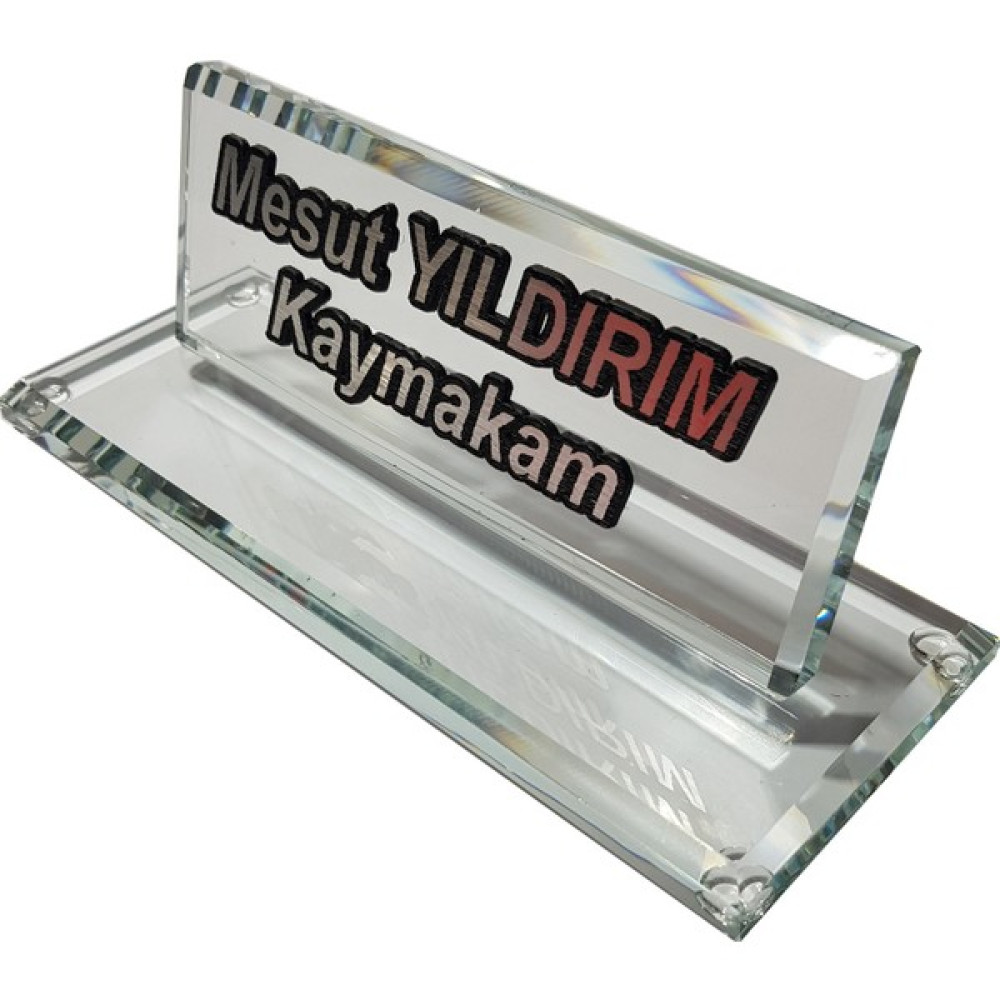 Mert Kristal Kristal Masaüstü Isimlik Ofis Makam Hediyesi M146 Slv Ofis Seti Fiyatı