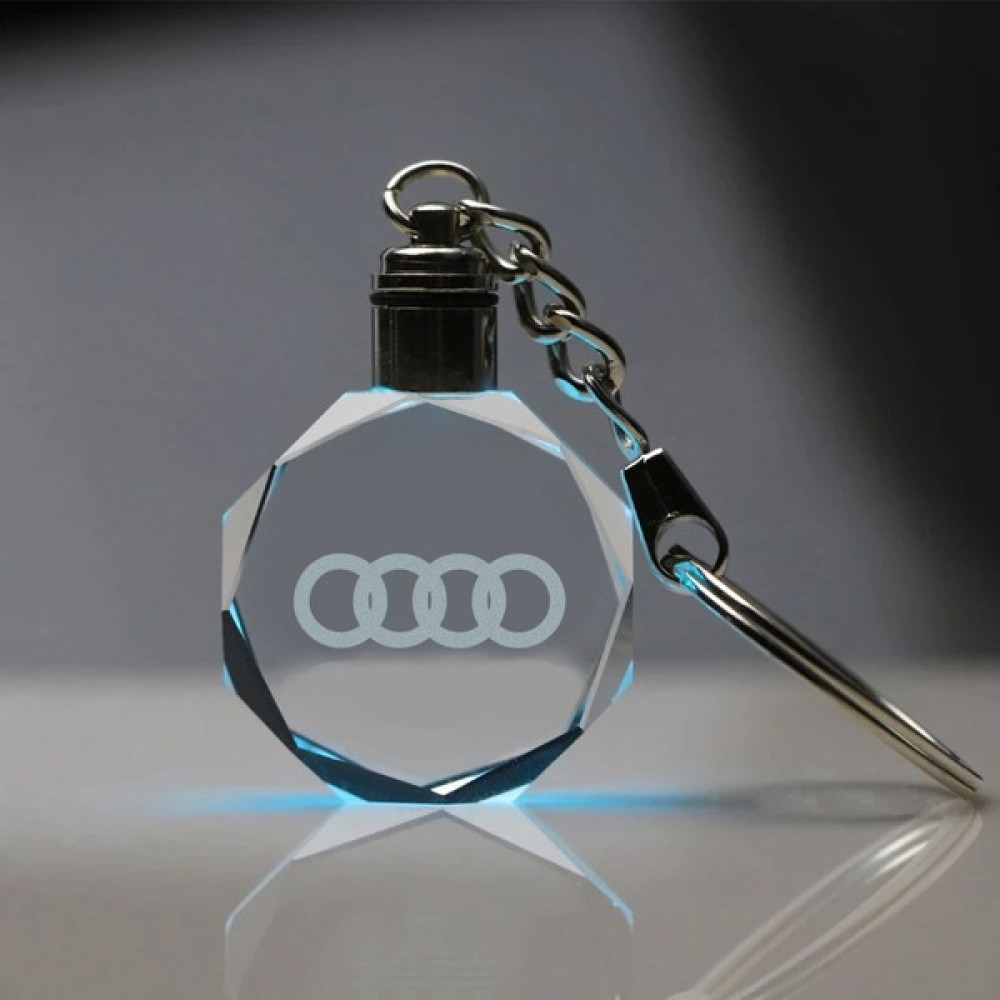 Mert Reklam LED Anahtarlık Audi Logolu 2d Patlatma Kristal LED Işıklı Anahtarlık, Araba Anahtarlığı Anahtarlık Fiyatı