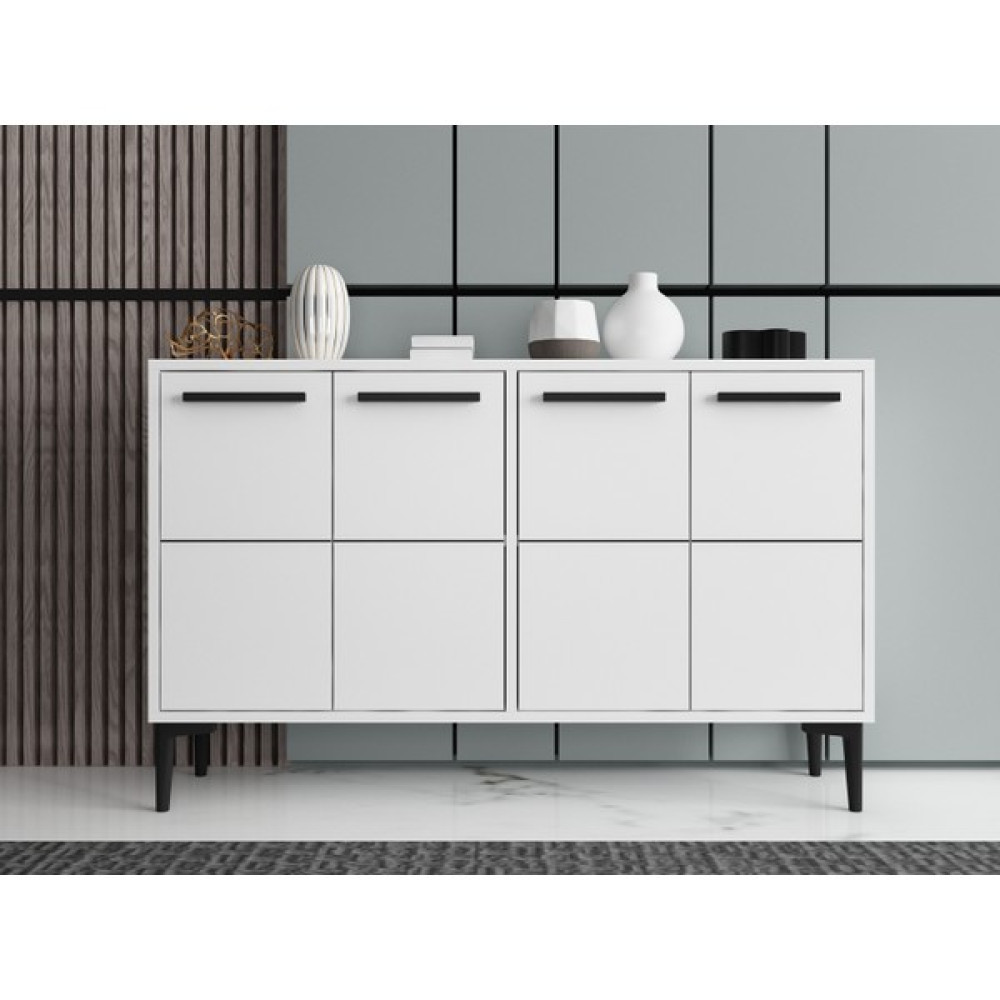Mert Sert Mobilya Sera 120CM Konsol, Tv Sehpası, Tv Ünitesi, Kahve Köşesi, Banyo Dolabı, Çok Amaçlı Dolap,ayakkabılık - Beyaz Tv Ünitesi / Sehpası Fiyatı