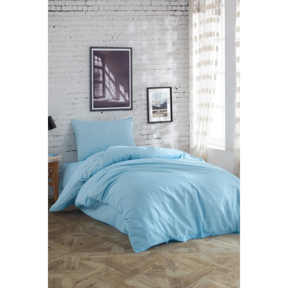 Mertim Tek Kişilik Nevresim Takımı Mavi - 160 x 220 cm Nevresim Takımı Fiyatı