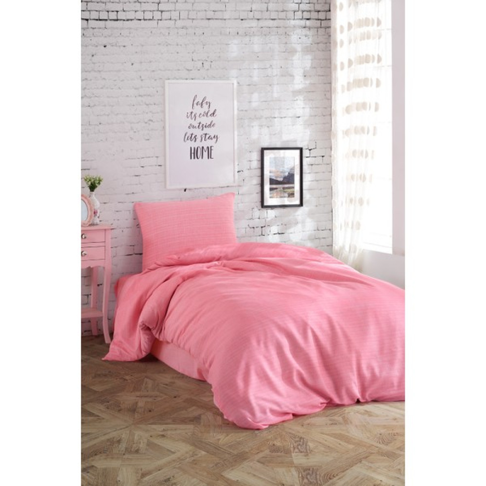 Mertim Tek Kişilik Nevresim Takımı Pembe - 160 x 220 cm Nevresim Takımı Fiyatı