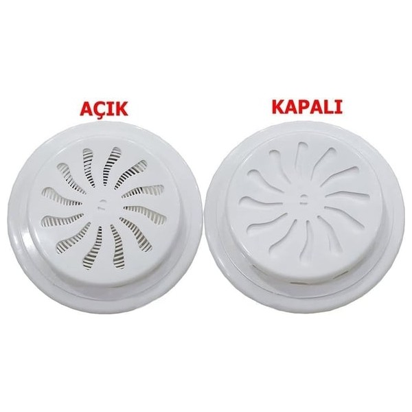 Mertsan Ayarlı Cam Menfezi Beyaz 18 cm Havalandırma Özelliği ile Ayarlanabilir Diğer Fiyatı