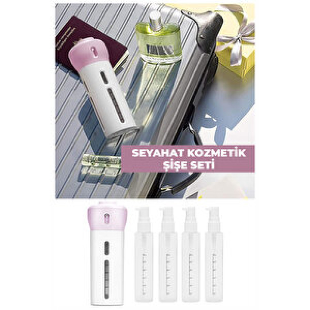 Merva Seyahat Kozmetik Şampuan Vücut Kremi Losyon Taşıma Şişe Seti Eşya Saklama / Düzenleme Fiyatı