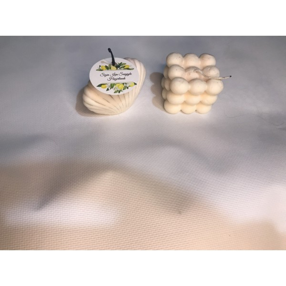 Merve Tasarım Ceramic Kokulu Mum - 2 Adet Dekoratif Mum Fiyatı