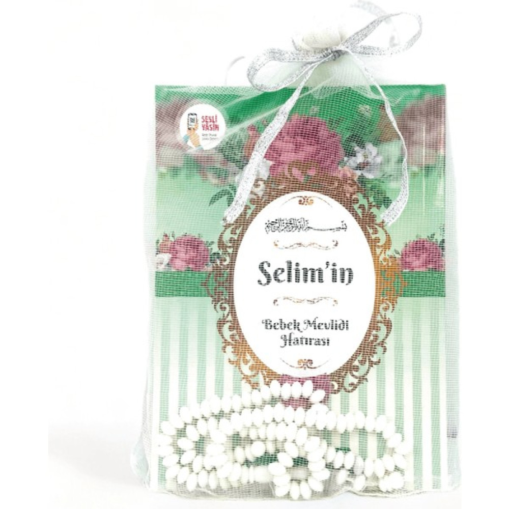 Merve Yayınları Hediyelik Yeşil Renk Çiçek Motifli Yasin Cüzü Tesbihli Mevlüt Seti - 10'lu Paket Anne, Bebek Fiyatı