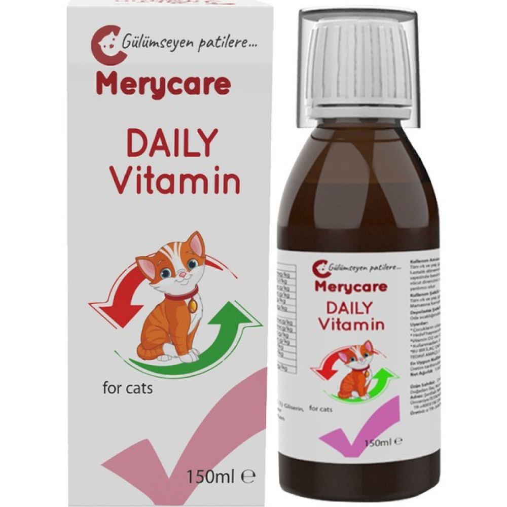 Merycare Kediler Için Daily Vitamin - 150ML Evcil Hayvan Ürünleri Fiyatı