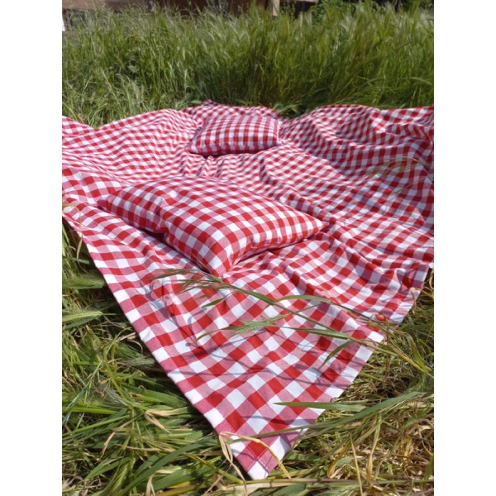 Meryemce Kırmızı Piknik Örtüsü 170 x 170 cm 2 Adet Minderli Piknik Seti Mangal & Barbekü Malzemeleri Fiyatı