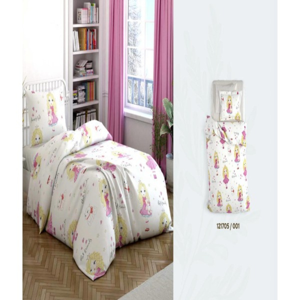 Meryu Ticaret Ranforce Kumaş Tek Kişilik Barbie Kız Çocuk Nevresim Takımı - Pembe - 160 x 220 cm Nevresim Takımı Fiyatı