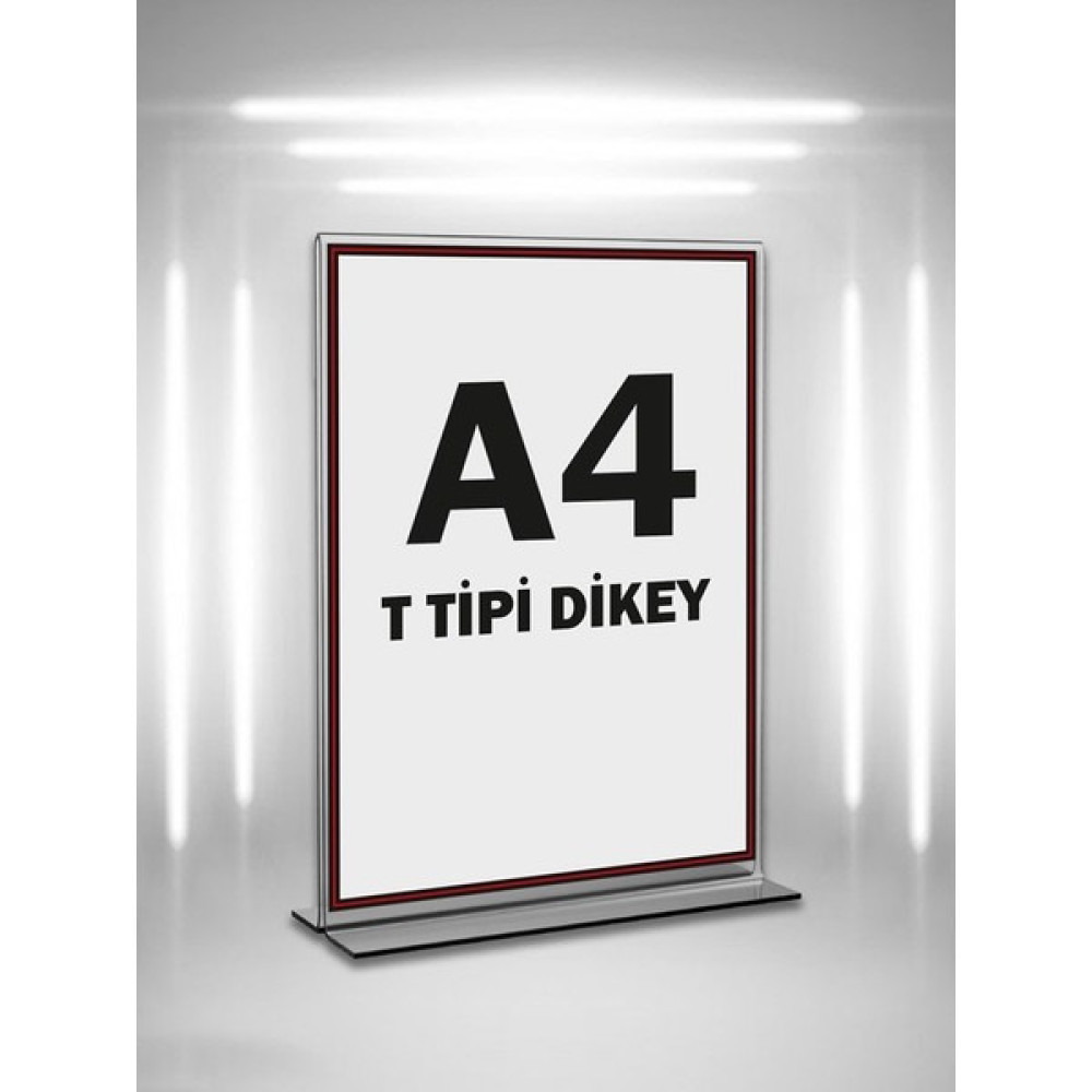 Mesaglass T Ti̇pi̇ A4 Pleksi̇ Föylük Broşürlük-Di̇key A4 Föylük-10 Lu Paket Dosya Fiyatı