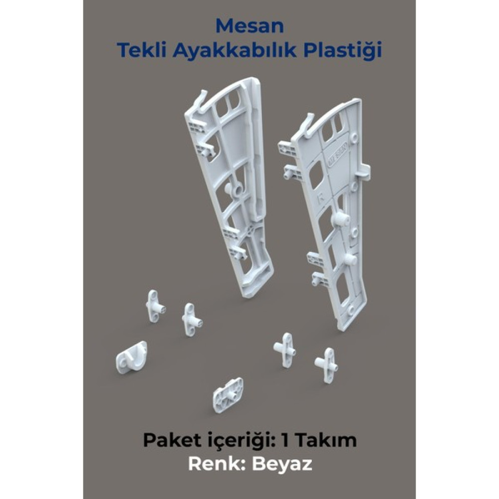 Mesan Shocab Tekli Ayakkabılık Beyaz - Mobilya Hırdavatı Nalburiye & Hırdavat Fiyatı