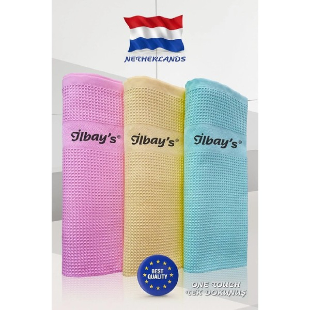 Mesapa 3'lü Ithal Orjinal Ilbay's Temizlik Bezleri - Mikrofiber Temizlik Bezi - 40*60 cm - Qr Kodlu Temizlik Malzemeleri Fiyatı
