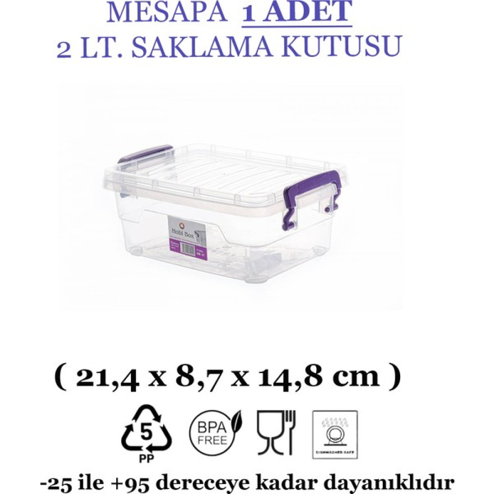 Mesapa Dikdörtgen Şeffaf Saklama ve Koruma Kabı - Kilitli Kapak Saklama Kutusu - Erzak ve Kiler Kabı - Oyuncak Kutusu - Çok Amaçlı Saklama Kutusu Saklama Kapları Fiyatı