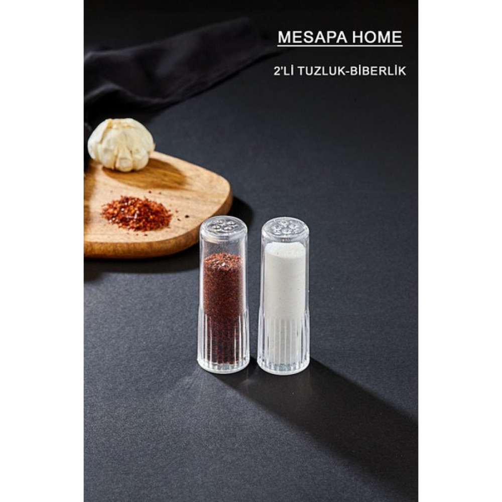 Mesapa Home 2 Adet Tuzluk-Biberlik, Baharatlık, Sunum Seti, Mika Baharat Setleri & Baharatlıklar Fiyatı