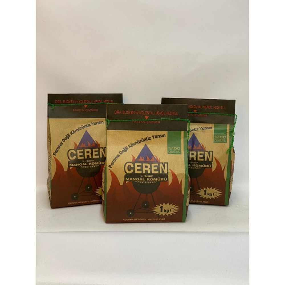 Meşe Mangal Kömürü 1 kg x 3 Adet (Çıra,odun,eldiven ve Islak Mendil) Hediyeli Mangal & Barbekü Malzemeleri Fiyatı