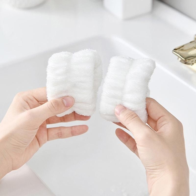 Meşeli Tekstil 2 Adet Süper Soft Havlu Bilek Yıkama Bandı Sporcu Spa Bileklik - Beyaz El / Yüz Havlusu Fiyatı