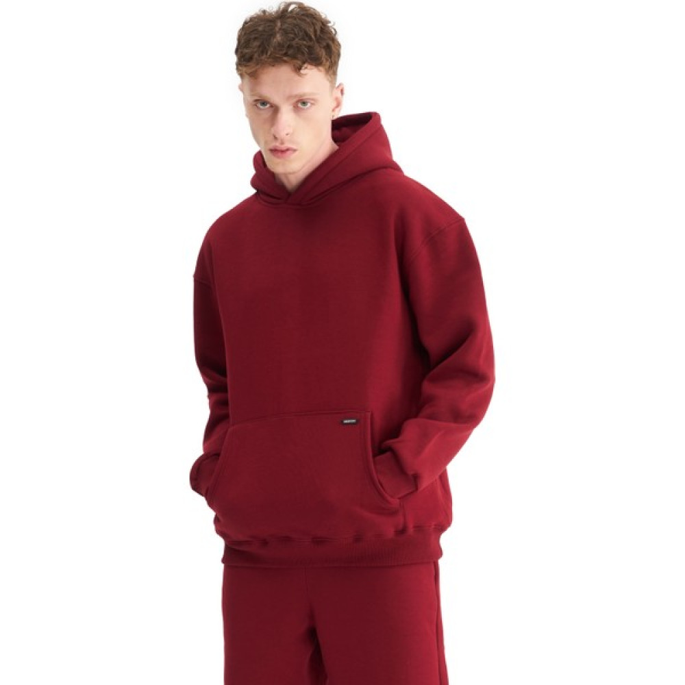 Mesfeno Erkek Oversize Şardonlu 3 İplik Kapüşonlu Sweatshirt, Kanguru Cepli İçi Yumuşak Tüylü Bayan Sweatshirt Fiyatı