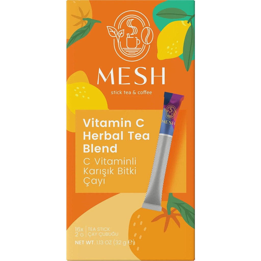 Mesh Stick C Vitaminli Karışık Bitki ve Meyve Çayı 16'lı Doğal İçeriklerle Zenginleştirilmiş - Bitki Çayı Diğer Fiyatı