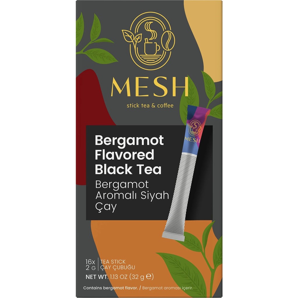 Mesh Stick Earl Grey Bergamot Aromalı Siyah Çay Bardak Poşet Çay 16'lı Fincan / Bardak / Kahve Takımı Fiyatı