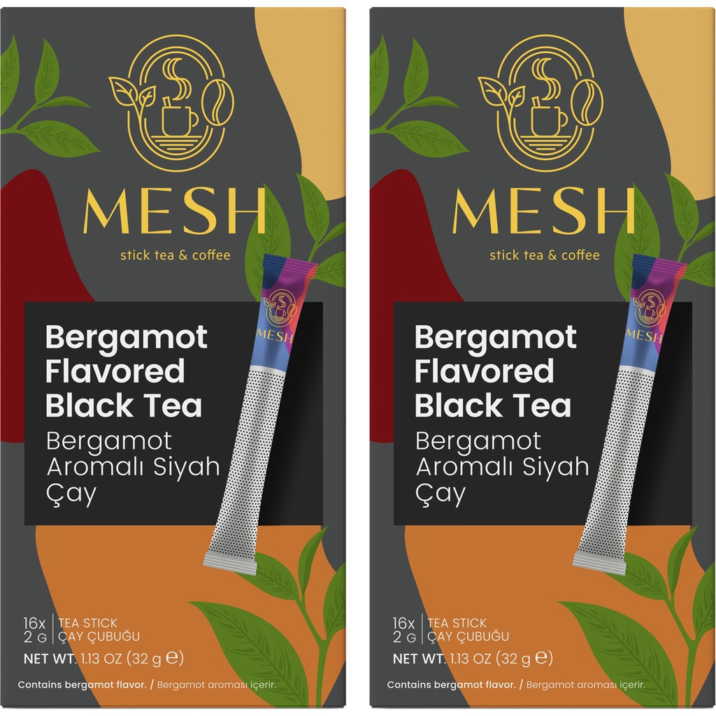 Mesh Stick Earl Grey Bergamot Aromalı Siyah Stick Çay 2 Paket Diğer Fiyatı