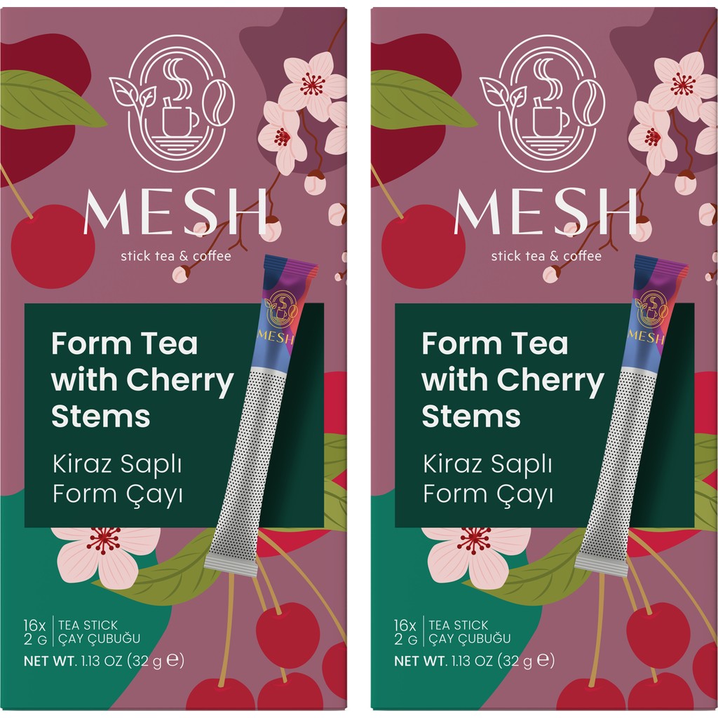Mesh Stick Kiraz Saplı Form Bitki Çayı 2 Paket Bir Arada Diğer Fiyatı
