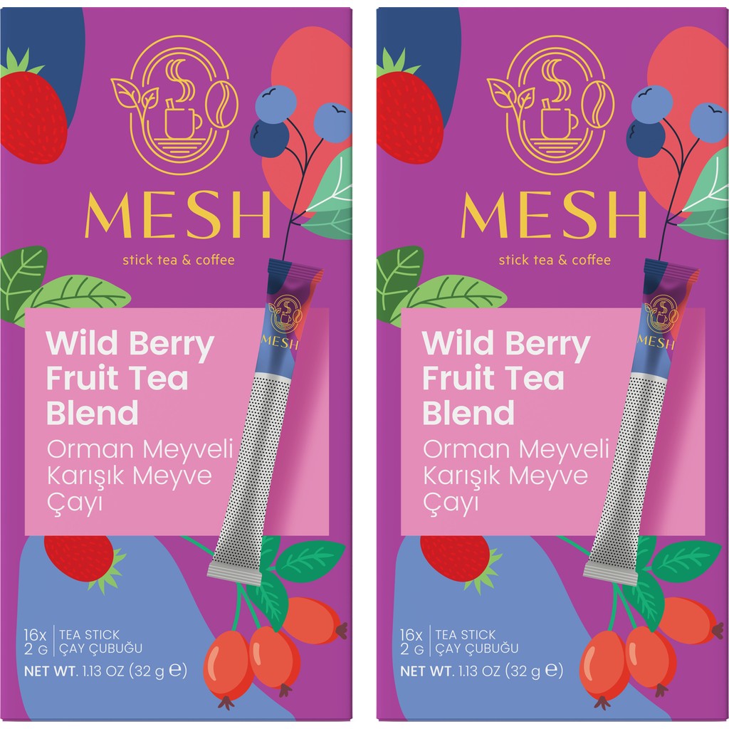 Mesh Stick Orman Meyveleri Bitki Çayı Karışık Meyve Çayı 2 Paket Diğer Fiyatı