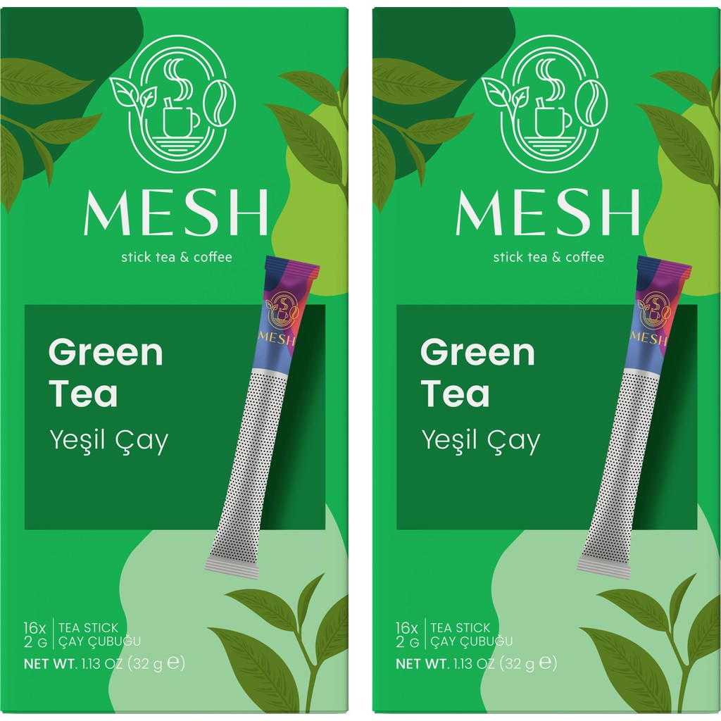 Mesh Stick Yeşil Çay Bitki Çayı 2 Paket Bir Arada Diğer Fiyatı