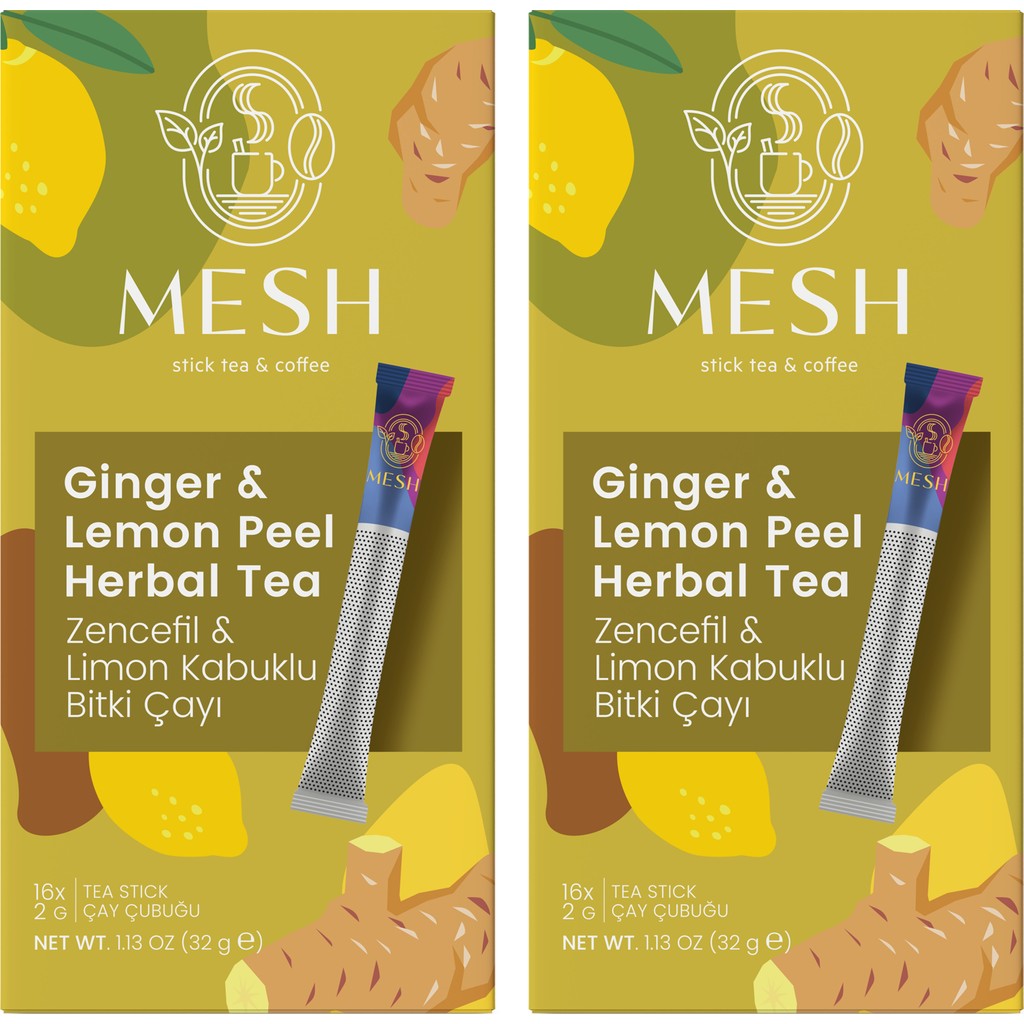 Mesh Stick Zencefil Limon Bitki Çayı 2 Paket Bir Arada Diğer Fiyatı