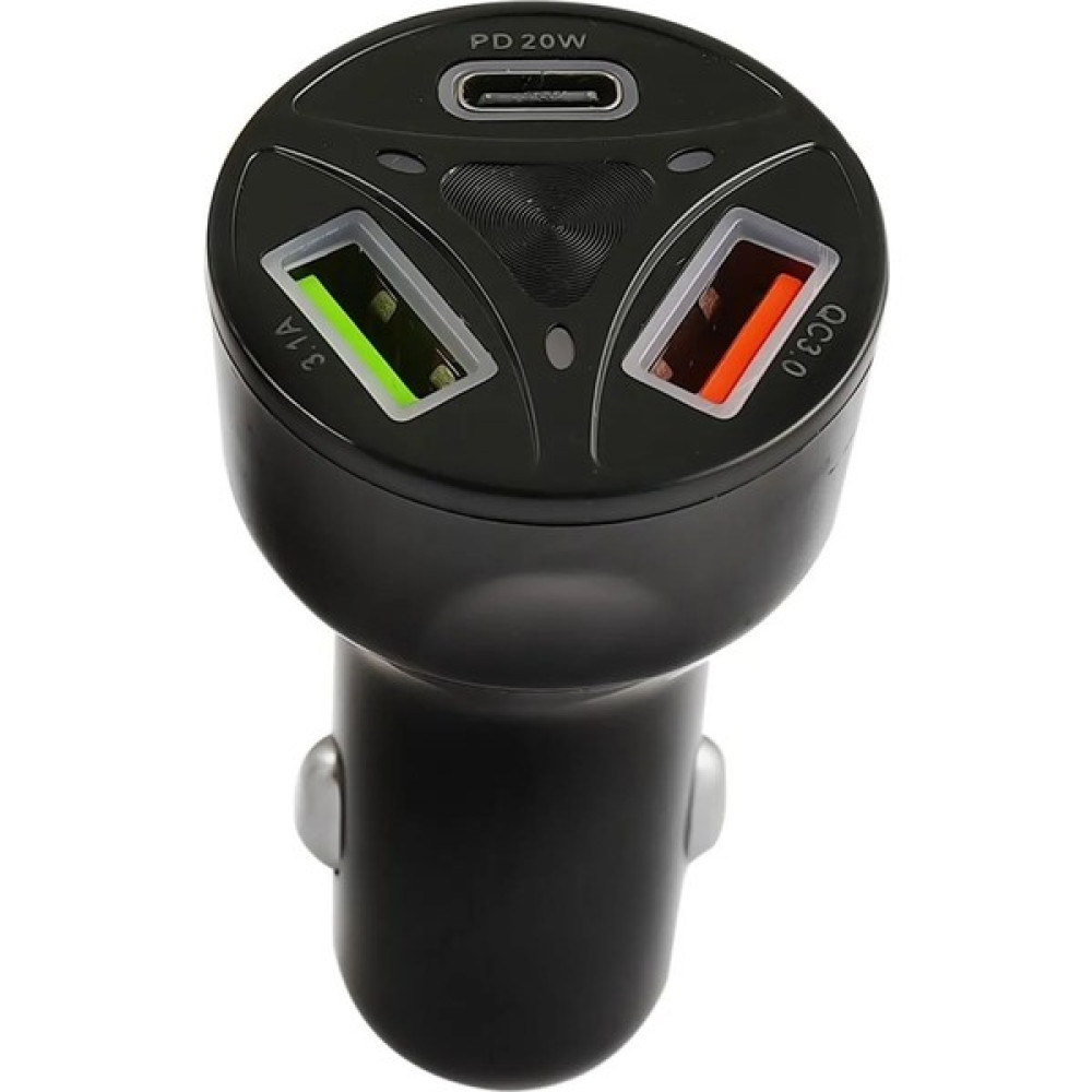 Mesro Pd Araç Çakmaklık 2 USB+20W Hızlı Şarj Destekli Çift Usb+Type-C Giriş 55W Power Quick Ciharge - Siyah Cep Telefonu Araç Kiti Fiyatı