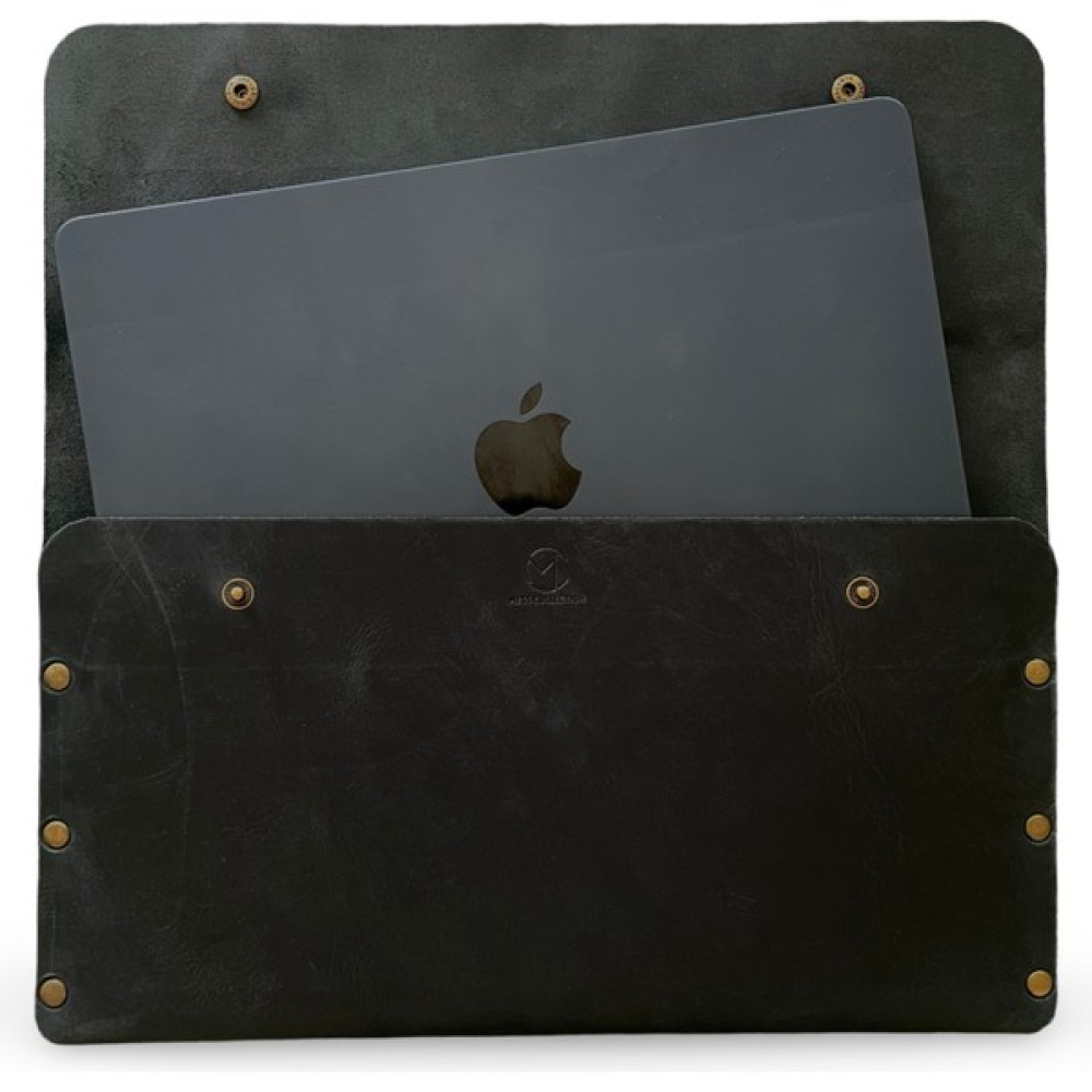 Mess Collection El Yapımı Hakiki & Gerçek Deri Macbook Kılıfı, MacBook Air 13 inç ve MacBook Pro 13.3 inç Kılıfı, MacBook Çantası - Siyah Dizüstü Bilgisayar Aksesuarları Fiyatı