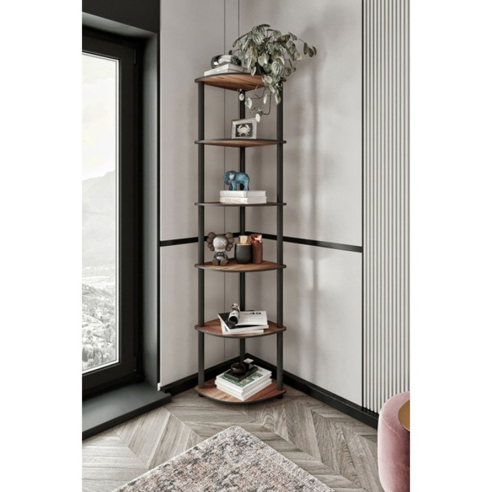 Messer Kahverengi Masivo Köşe Kitaplık Madran Ceviz 6 Katlı Mdf 160 cm 34 cm 34 cm Klasik Mdf 6 - 0 Kitaplık Fiyatı