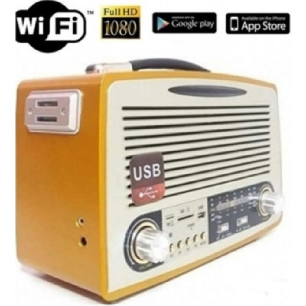 Mest Radyo Gizli Cam Kamera Nostaljik Radyo Full Hd 4K 1080P Wifi Sınırsız Mesafe Uzaktan Izlemeli Kamera Dijital Video Kameralar Fiyatı