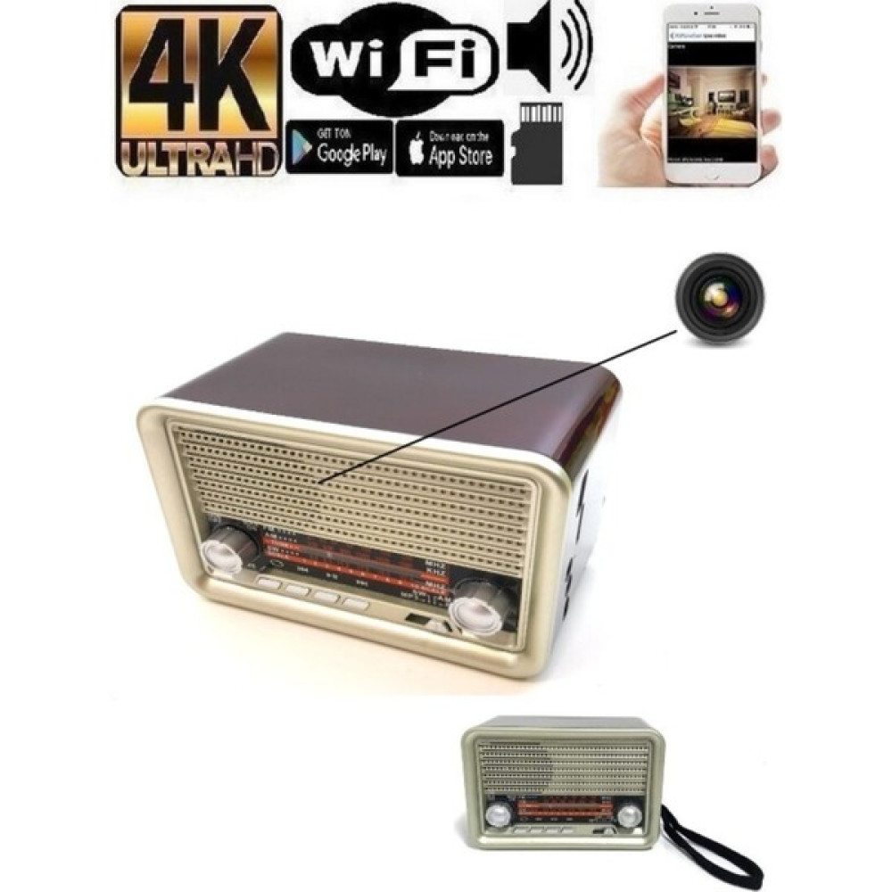 Mest Ticaret 4K Hd Wifi Radyo Gizli Video Kamera Hareket Algılama Canlı İzleme ve Kayıt Güvenlik Kameraları Fiyatı