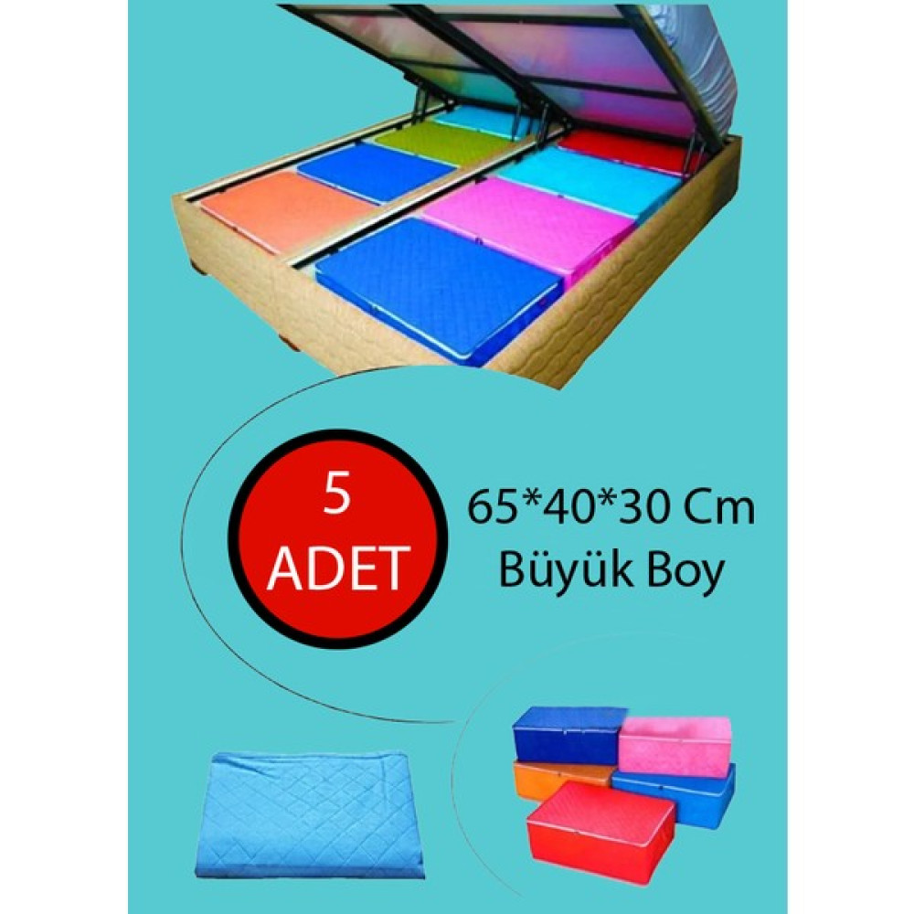 Met Shopping 5'li Büyük Boy Hurç, Yastık Hurcu, Elbise Hurcu, Kıyafet Hurcu, Mega Boy Hurç, Tela Hurç - 65x40 cm Hurç Fiyatı
