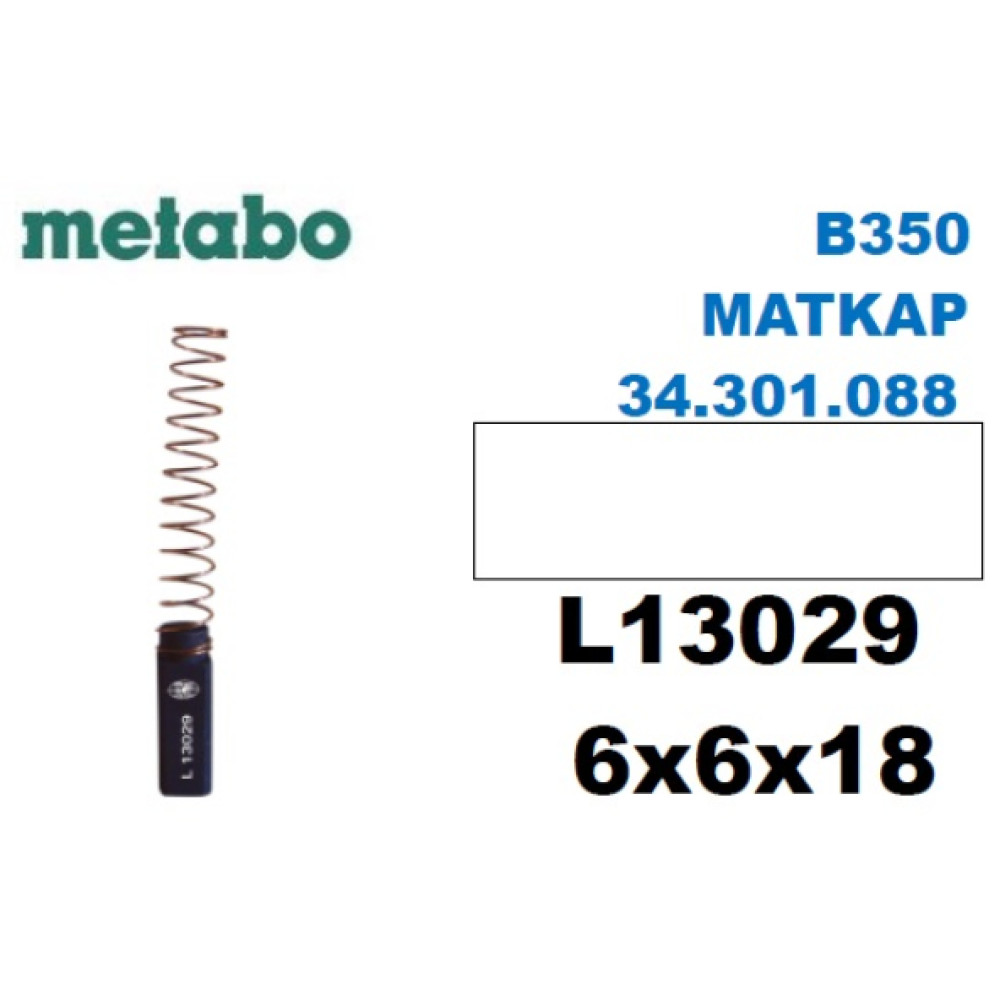 Metabo B350 Matkap 34.301.088 Komur Firca Seti 6X6x18 Matkaplar Fiyatı