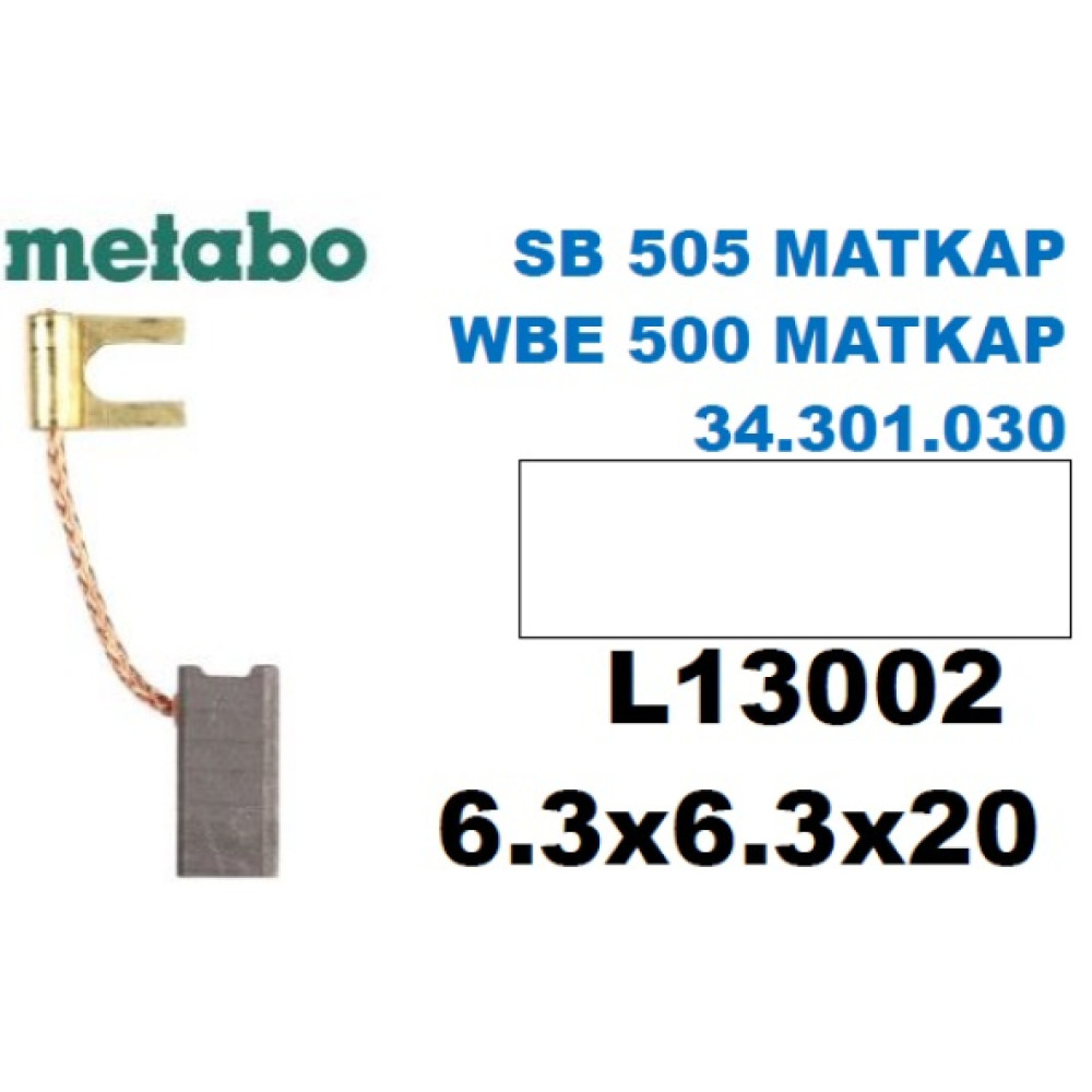 Metabo S B 505 Matkap Wbe 500 Matkap 34.301.030 Komur Firca Seti 6,3X6,3X20 Matkaplar Fiyatı