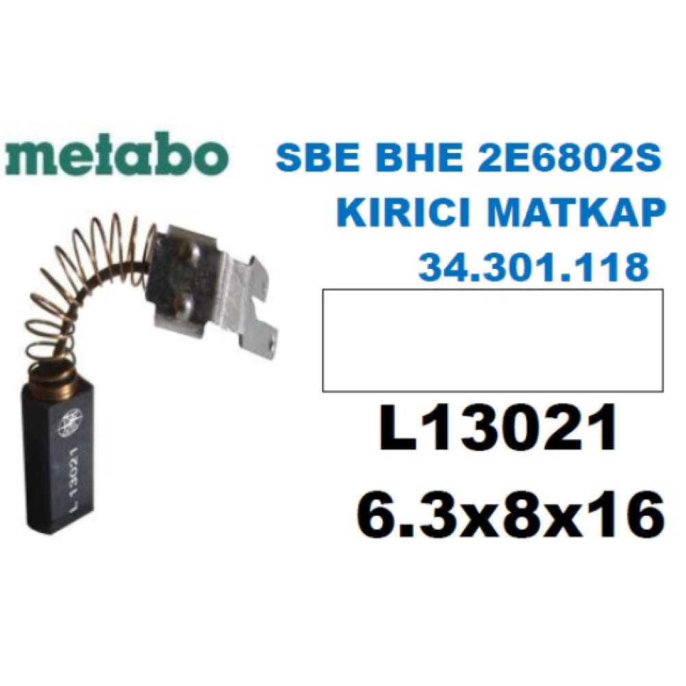 Metabo Sbe Bhe 2E6802s Kırıcı Matkap 34.301.118 Komur Firca Seti 6,3X8x16 Matkaplar Fiyatı