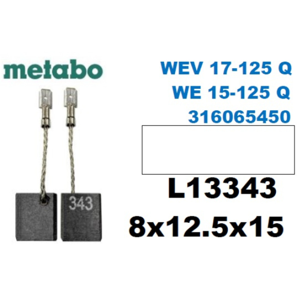 Metabo Wev 17 125 Q We 15 125 Q 316065450 Komur Firca Seti 8X12,5X15 Taşlama Makinesi Fiyatı