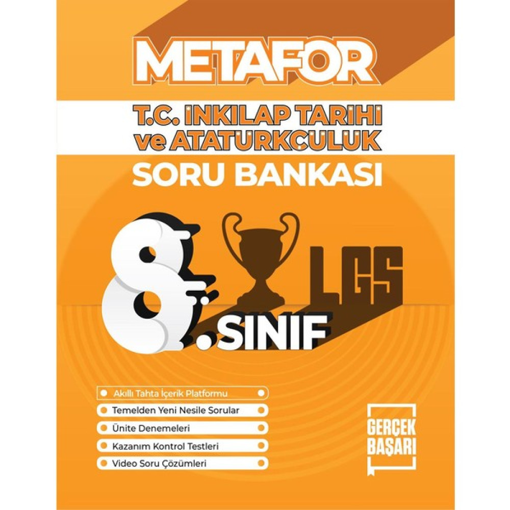 Metafor Yayıncılık 8. Sınıf Inkılap Tarihi ve Atatürkçülük Soru Bankası Kaynak Kitapları Fiyatı