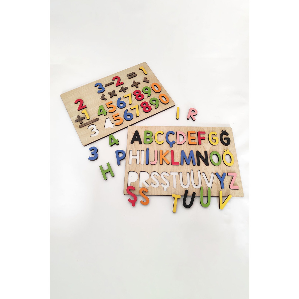 metafortoys 3 Boyutlu Ahşap Türkçe Harf Rakam Seti Bultak Puzzle Eğitici Oyuncak Fiyatı