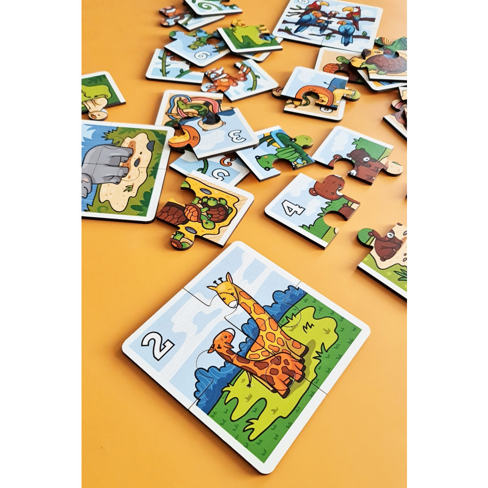 metafortoys 40 Parça Ahşap Montessori Sayılar Pazıl Yapboz Eğitici Oyuncak Fiyatı