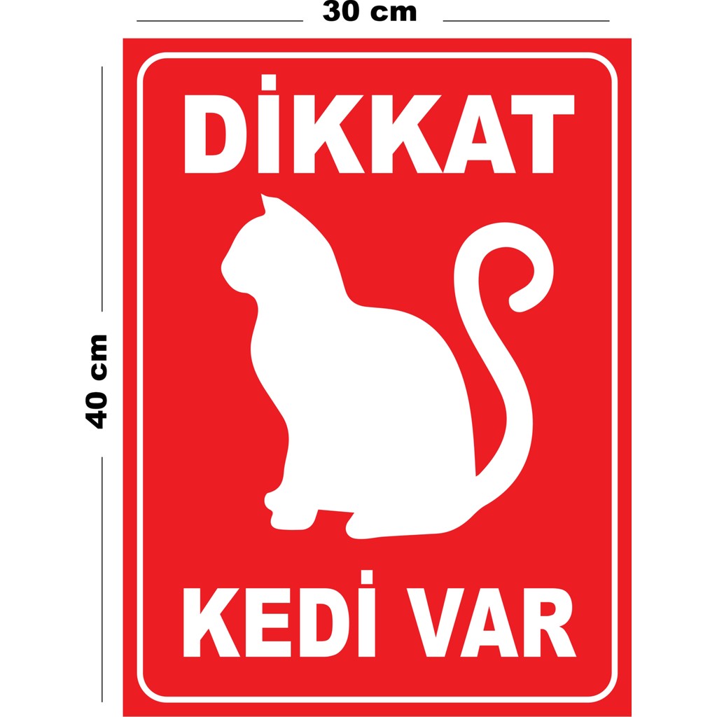 Metal Dikkat Kedi Var 30CM x 40CM A3 Büyüklüğünde Uyarı Levhası Yönlendirme Tabelası - 30 cm x 40 cm SSD / Solid State Drive Fiyatı