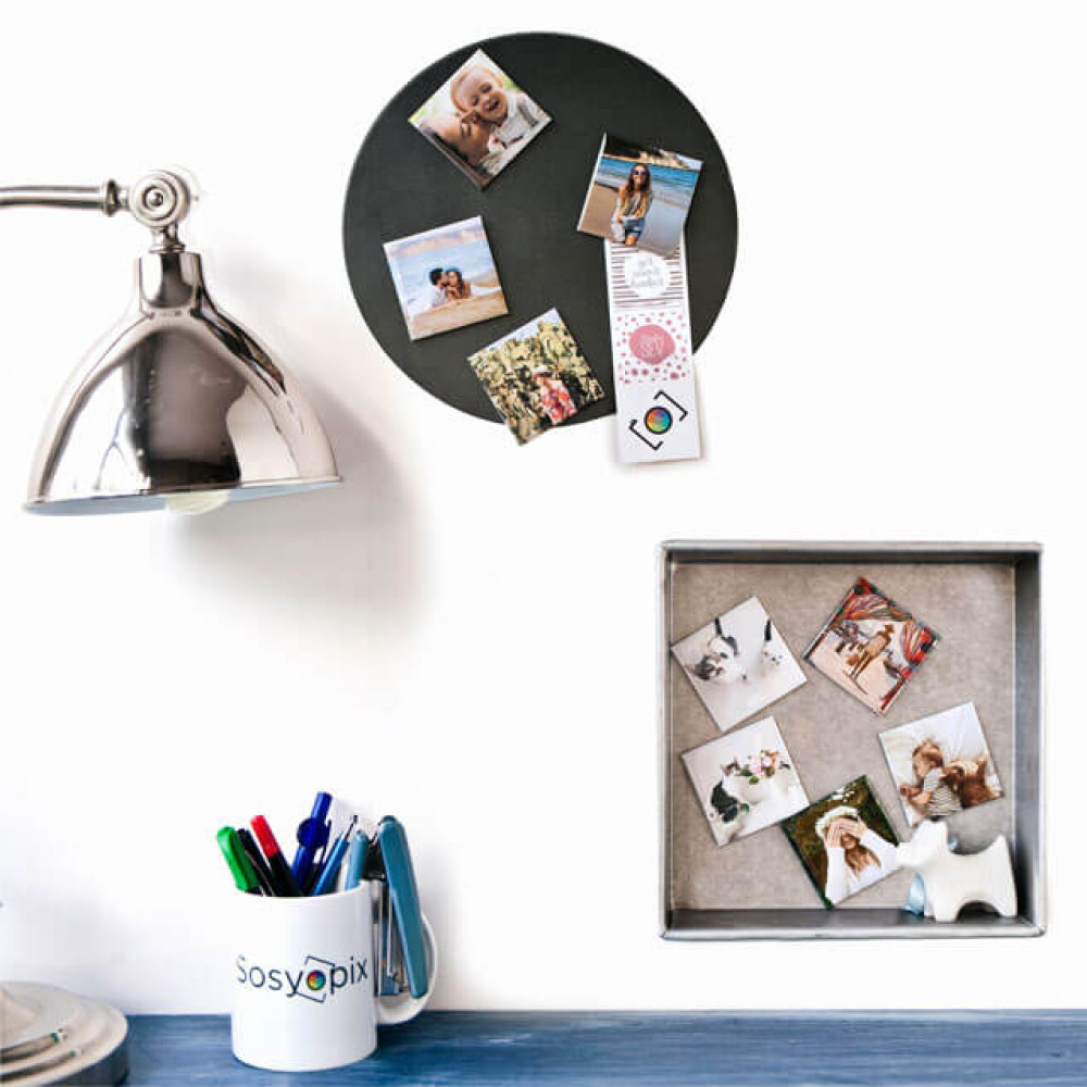 Metal Kare Magnet - 9 Adet