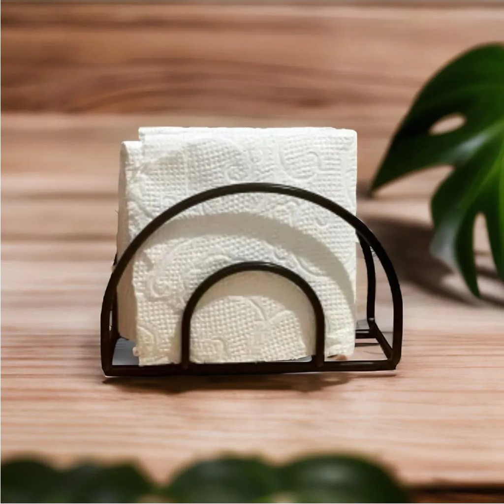 Metal Masaüstü Siyah Peçetelik - 15 x 15 cm Saklama Kapları Fiyatı