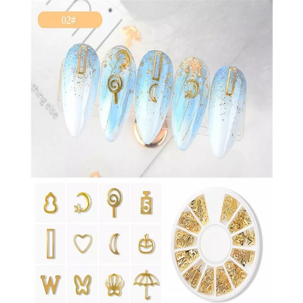Metal Nail Art Tırnak süsü (F693-02) - Nude Oto Boyaları Fiyatı