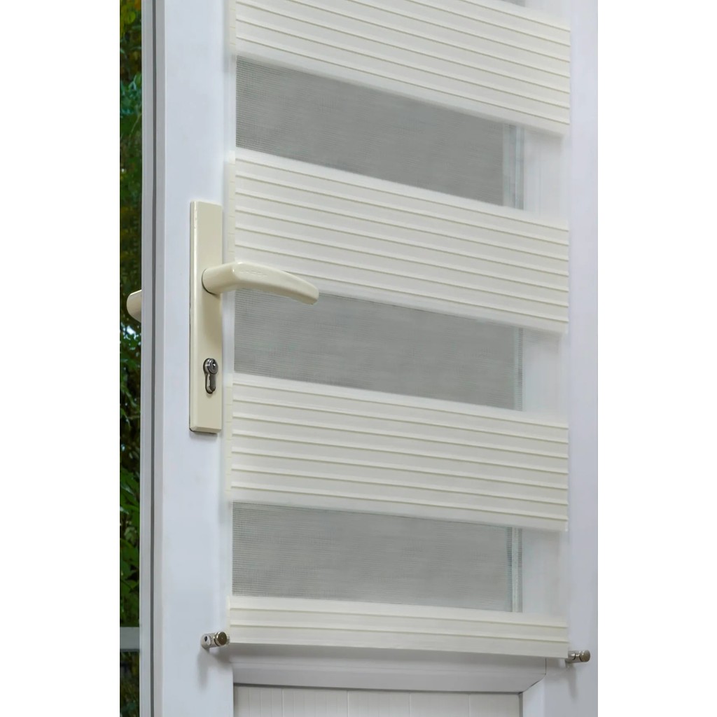 Metal Rustikli Pliseli Zebra Perde - Açık Krem - 70 x 180 cm Perde Fiyatı