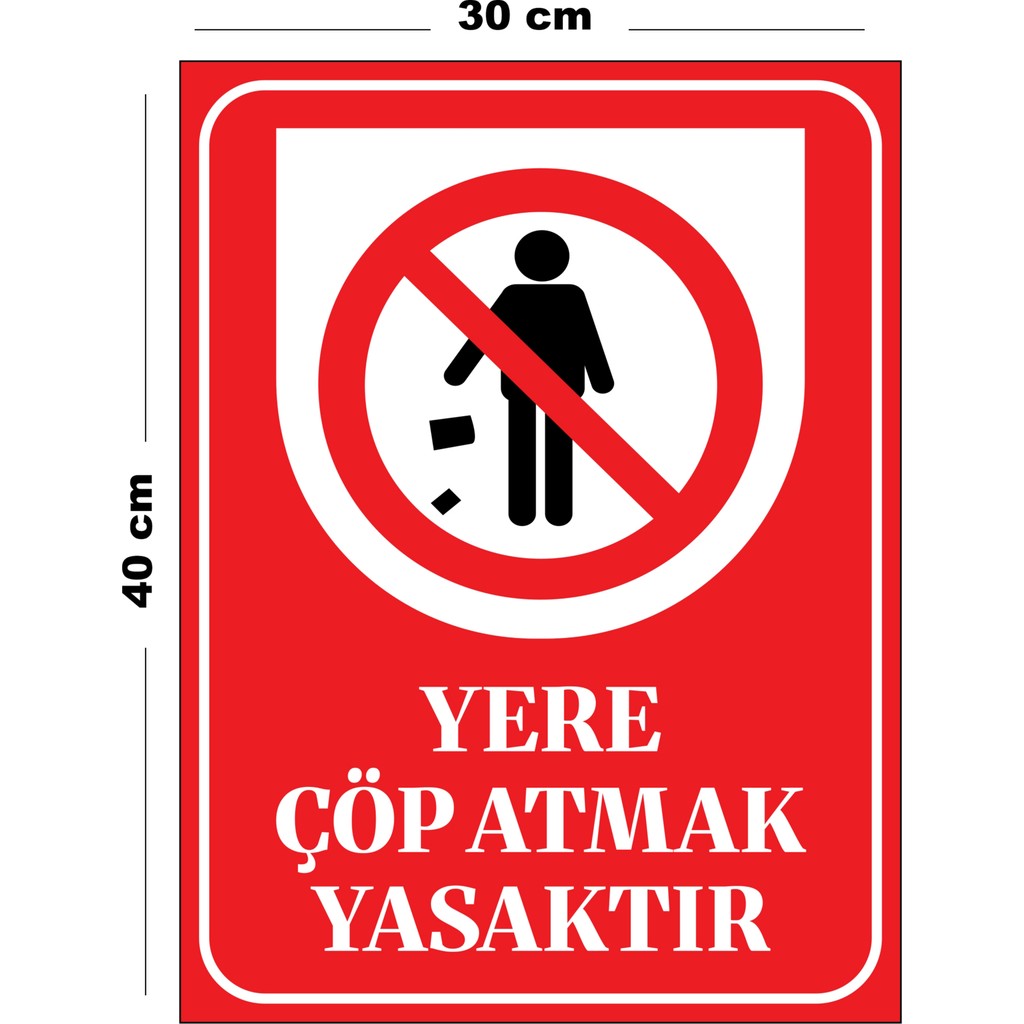 Metal Yere Çöp Atmak Yasaktır 30CM x 40CM A3 Büyüklüğünde Uyarı Levhası Yönlendirme Tabelası - 30 cm x 40 cm SSD / Solid State Drive Fiyatı